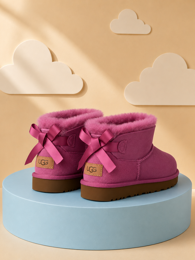 UGG® Ultra Mini Bailey Bow Pink WinterBerry
